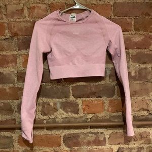 Workout long sleeve crop